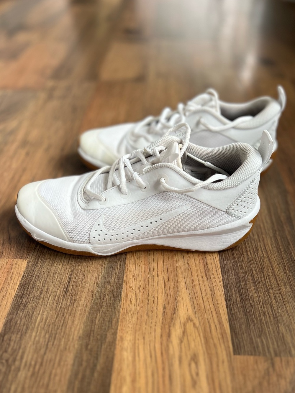 Nike Youth White Court / Volleyball shoes.
